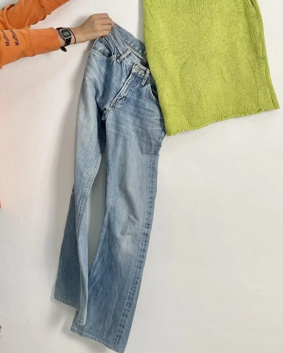 vintage fiorucci boot cut denim pants